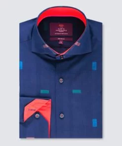 پیراهن طراحی شده آبی و قرمز