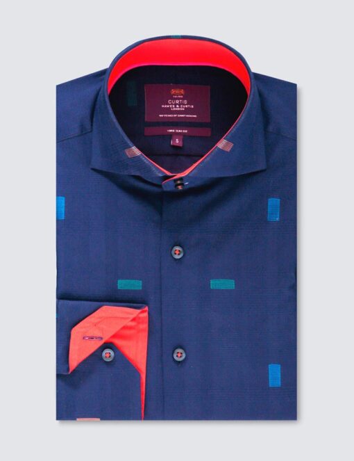 پیراهن طراحی شده آبی و قرمز